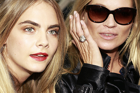 Cara Delevingne and Kate moss