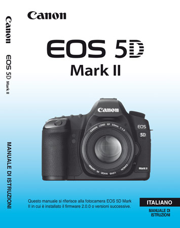 a COLORI * Canon EOS 5D MK IV Guida Utente Manuale Stampato A5 
